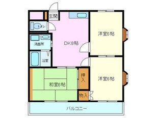 ハイツ御園川の物件間取画像